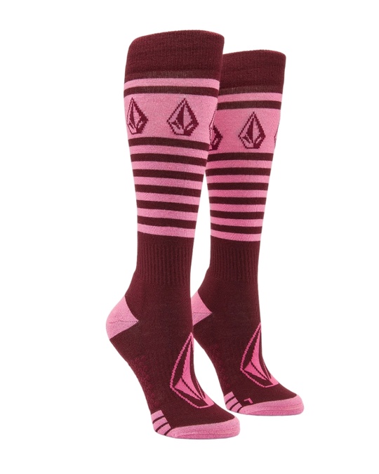 Носки VOLCOM STRIKER WOOL BLEND OTC SOCK BURGUNDY от магазина Streetlab74
