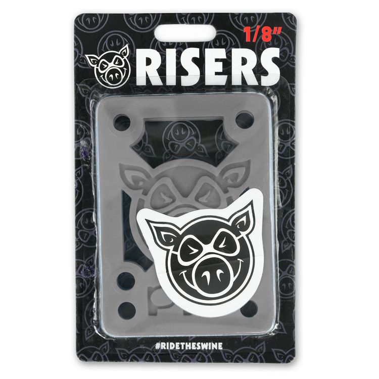 Подкладки под траки PIG Piles 1/8" Soft Risers/Shock Grey от магазина Streetlab74