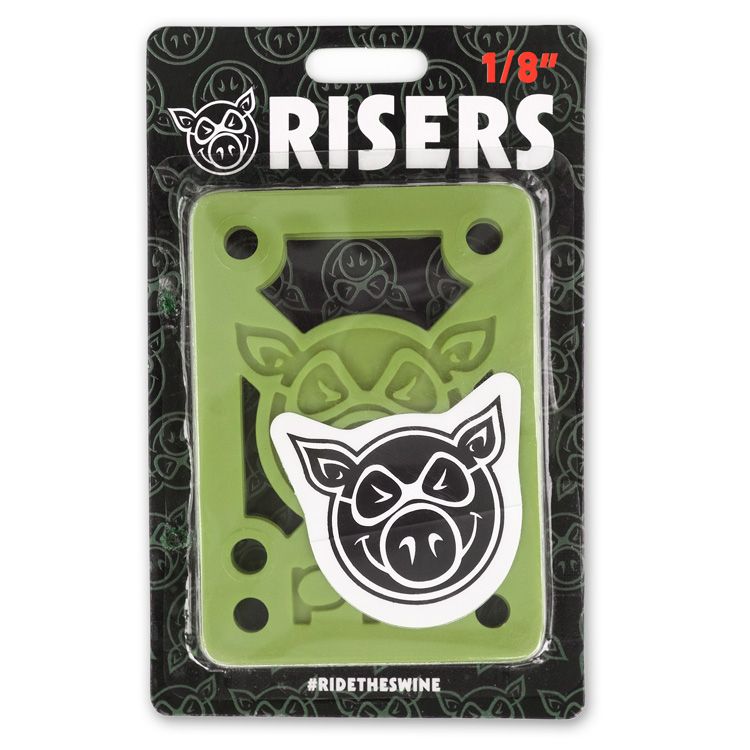 Подкладки под траки PIG Piles 1/8" Soft Risers/Shock Olive от магазина Streetlab74