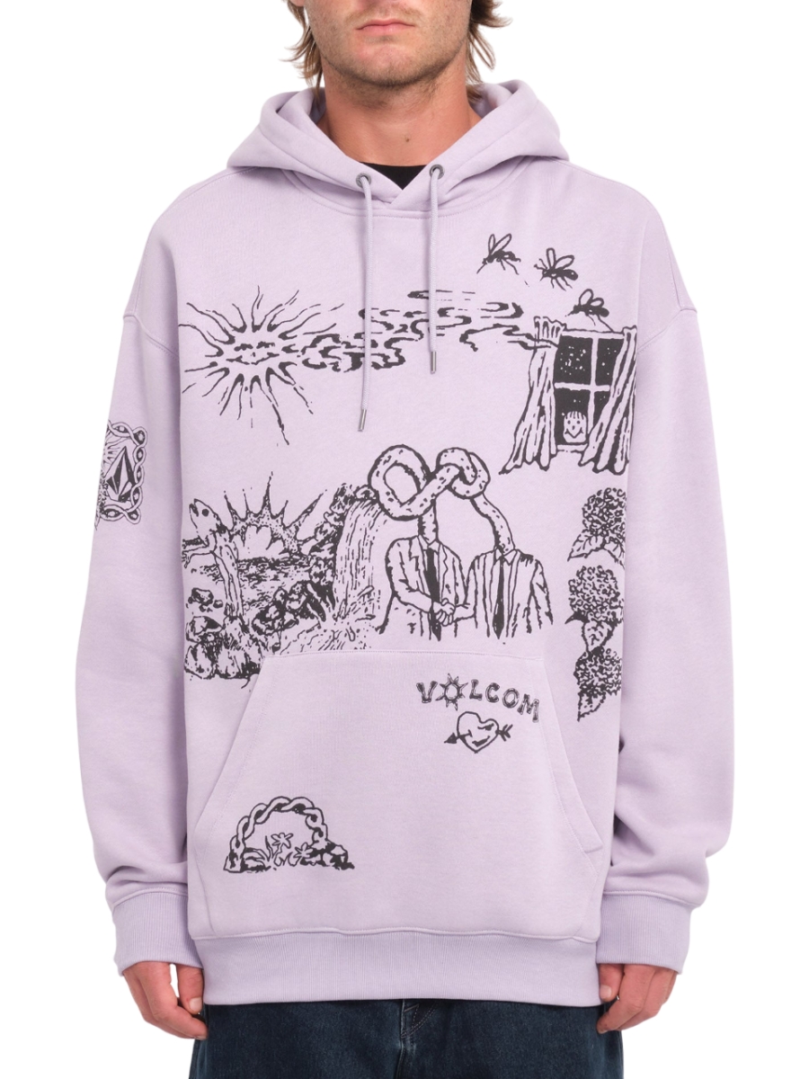 Толстовка VOLCOM FA KEUTCHI PO 2 LIGHT PURPLE от магазина Streetlab74
