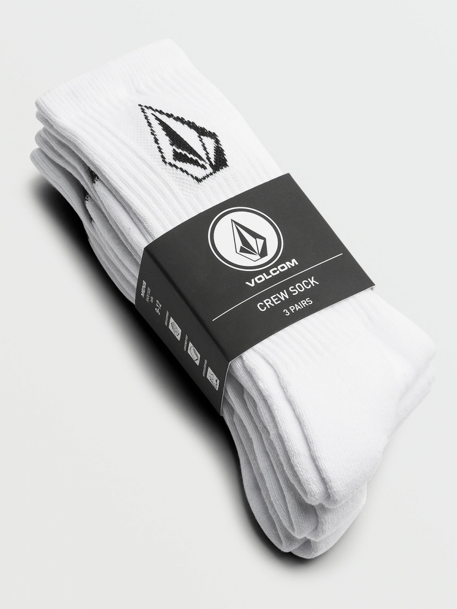 Носки VOLCOM Full Stone Sock 3Pk White от магазина Streetlab74