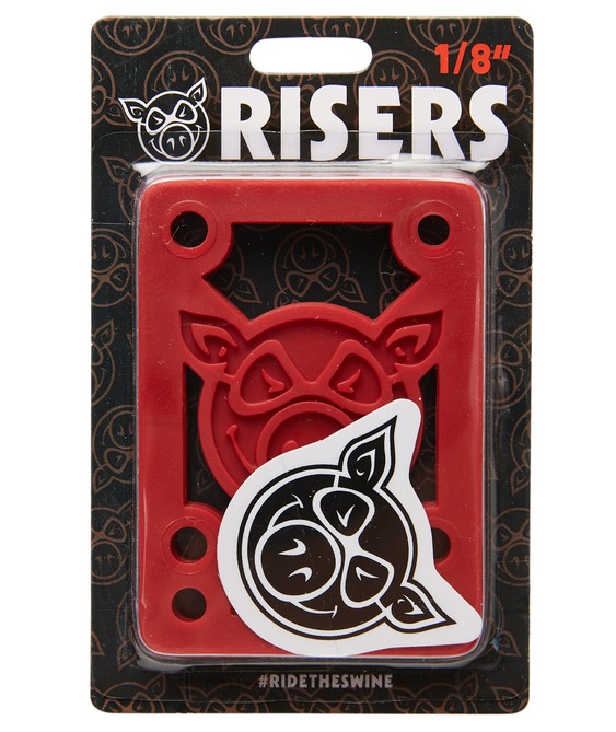 Подкладки под траки PIG Piles 1/8 Hard Risers Red от магазина Streetlab74