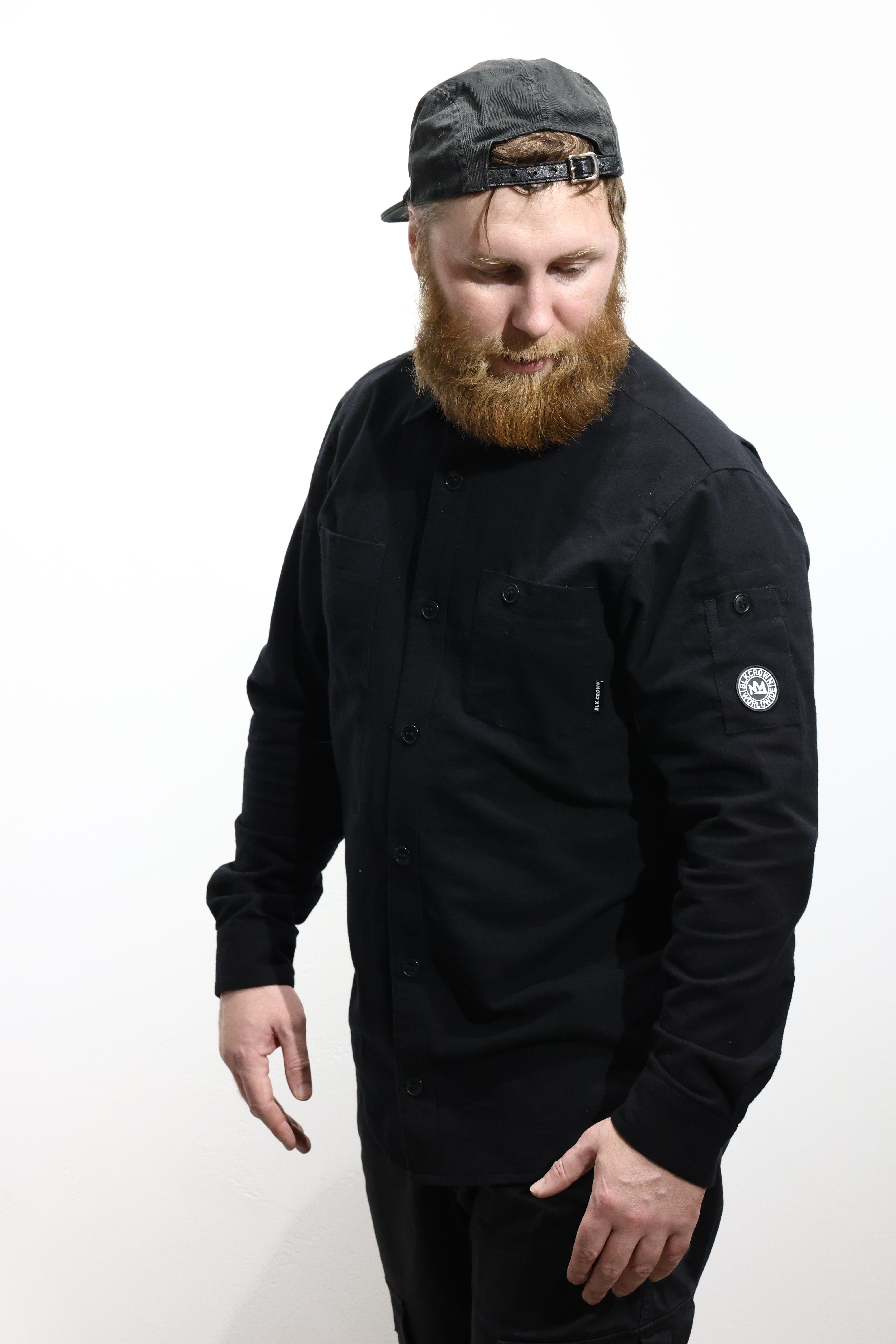 Рубашка Blk Crown Thrown Black от магазина Streetlab74