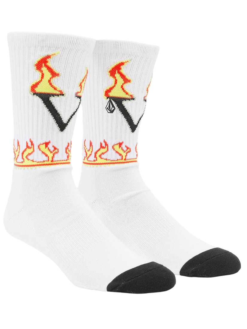 Носки VOLCOM FERGADELIC SOCK PR WHITE от магазина Streetlab74