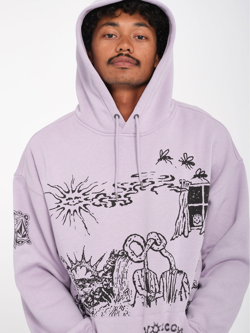 Толстовка VOLCOM FA KEUTCHI PO 2 LIGHT PURPLE от магазина Streetlab74